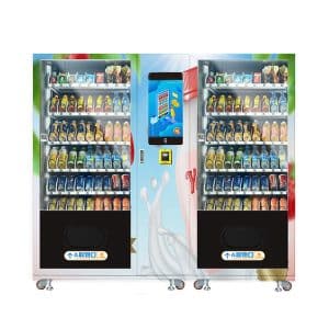 Combinatieautomaat voor snacks en drankjes